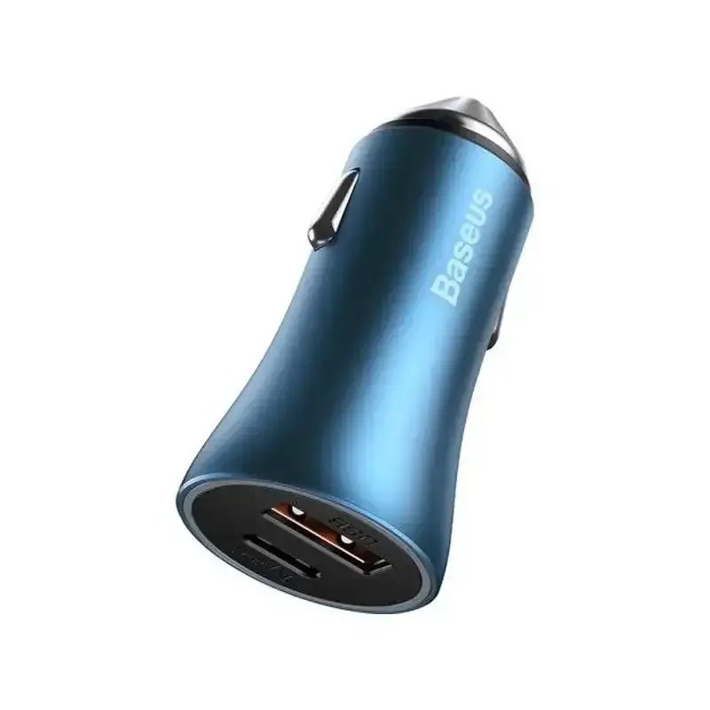 شارژر فندکی باسئوس  دو سرu +c 40w